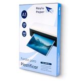 Raylu Paper® - Verpakking met 100 stuks, transparant, hoogglans afwerking, weekmaker-thermofolies, lamineerhoezen, kunststof folies