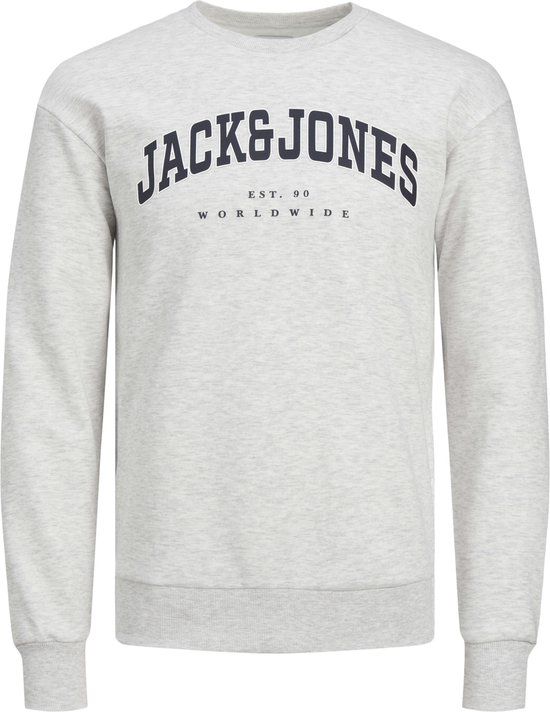 Jack & Jones JJEcaleb hoodie jongens - wit melange - maat 128