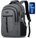 Sac à dos scolaire - Sac à dos pour ordinateur portable 15,6 pouces - Imperméable - 35 L - 47 x 35 x 15 cm - Port USB - Pour adolescents et adultes