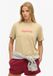 Superdry Country Club T-shirt ample femme shaker beige
