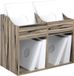 LP vinyl kast meubel voor 400-480 platen (zebrano)