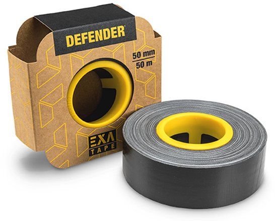 DEFENDER by Adam Hall EXA-TAPE BM 50 ERGO-CORE DTEXABM50 Plakband Zwart (mat) (l x b) 50 m x 50 mm 1 stuk(s)