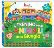 Il trenino degli animali della giungla. Puzzle pazzi. Ediz. a colori