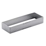 De Buyer Perforated Rectangular Cake Ring 28x11x2 cm Roestvrij Staal