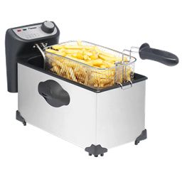 Bestron AF351 - Friteuse - 3.5L - 2200W - Zwart/Wit
