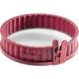COOX Quiche pan with glass bottom Ø18 cm (dark red)