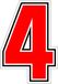 Quattroerre 13344 Sic, rood, 6,3 cm