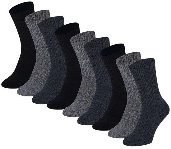 Morethansocks Sportsokken Unisex Multi Zwart 9 Pack
