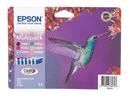 Epson Hummingbird T080740 Multipack - Inktcartridge - Zwart, Cyaan, Geel, Magenta, Lichtmagenta, Lichtcyaan