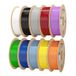 eSUN PLA Basic filament 10 kg, 1,75 mm, noir + blanc froid + gris + rouge feu + jaune + bleu + vert + orange + argent + violet