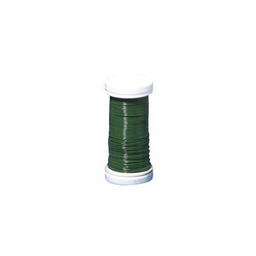 Rayher Hobby Rayher 2400113 bloemdraad, groen gelakt, 0,35 mm ø, spoel 100 m