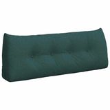 vidaXL Rugkussen Donkergroen 120 x 24 x 50 cm Stof