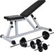 vidaXL Banc d'entraînement avec haltères - 30,5 kg