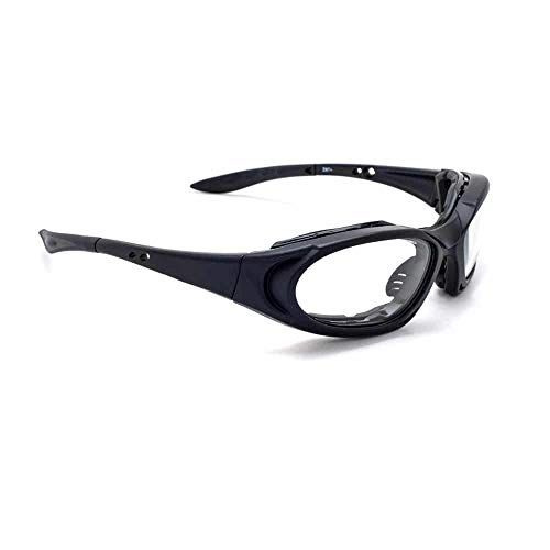 Safety Protection Glasses Wrap Rond Stralingsbril Model 1171 (Zwart)