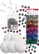 Merkloos / Sans marque Rayher Hobby Gmbh Zelf 5x Pailletten Kerstballen Maken Set 12 cm Multi Kunststof