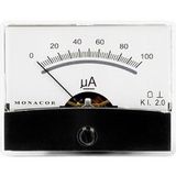 Monacor 0290540 PM-2/100UA PM-2/100UA instrument à cadre mobile, 0,1 mA Cadre mobile