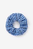Sissy-Boy - Blauwe geruite scrunchie