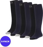 Apollo Skisokken Unisex - Badstof zool - Blauw - 46/48 - 6-Pack