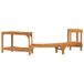 vidaXL Hottub omgeving half-rond massief acaciahout bruin