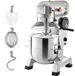 Machine à cuisine sans marque - Bol en inox de 15L - 850W - 3 vitesses - Argent