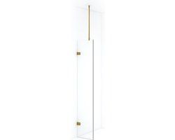 Maxaro Inloopdouche Diamond 40cm 8mm Helder Veiligheidsglas Goud