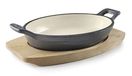 OVALE LACOR OVALE STEELPAN MAGMA GRIJS 17,5X12,5CM