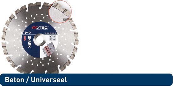 Rotec Diamantzaagblad 'Top Laser SHARK' ø115x2,2xø22,2