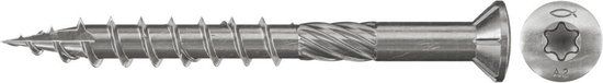 FISCHER Dekschroef FTS-ST 5.0x60mm Roestvrij staal Verzonken kop TX A2 - 500 stuks