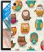 B2Ctelecom Samsung Galaxy Tab A8 2021/2022 Back Case Vrolijke Uilen