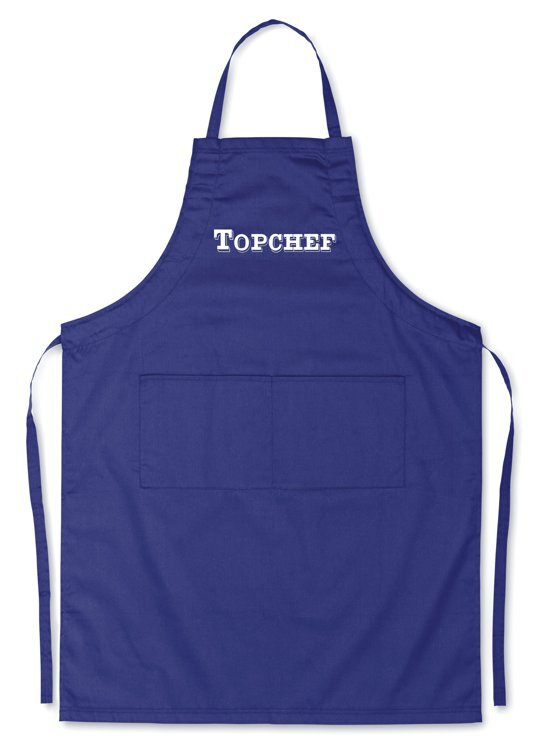 mijncadeautje - Luxe schort - Topchef - blauw