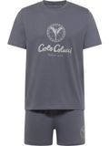 Carlo Colucci Pyjama kort 'Ferremi' grijs
