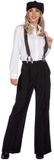 Wilbers Roaring 20's Krijtstreep Broek Premium - Zwart - Maat 56