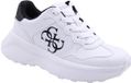 GUESS Printed Lace-Up Sneakers with Polyurethane Composition Wo - White