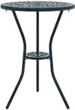 vidaXL Tuinset Bistro 3-delig Groen Aluminium