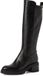 Tamaris - Dames - Laarzen - Zwart - Leer/Synthetisch - Blokhak - 5-7 cm