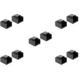 Delock RJ45 (v) bouchons pour connecteurs RJ45 (m) - 10 pièces / noir