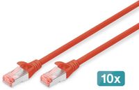 Digitus DK-1644-0025-R-10 netwerkkabel Rood 0,25 m Cat6 S/FTP