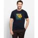 OLYMP Casual Regular Fit T-Shirt ronde hals marine, Motief