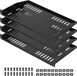 Latios Rackplank - 1U Geventileerde Cantilever - 4-Pack - Zwart