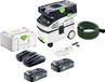 Festool CTLC MIDI I-Basic aspirateur sans fil 36 V (2x 18 V) Classe de poussière L + 2x batteries 4,0 Ah + chargeur double + Systainer