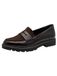 Tamaris Damesslipper, damesslipper, comfortabele voering, Touch-it-voetbed, mokka, 39 EU