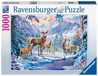 Ravensburger Puzzel 19949/Rehe und Hirsche im Winter/1000 T