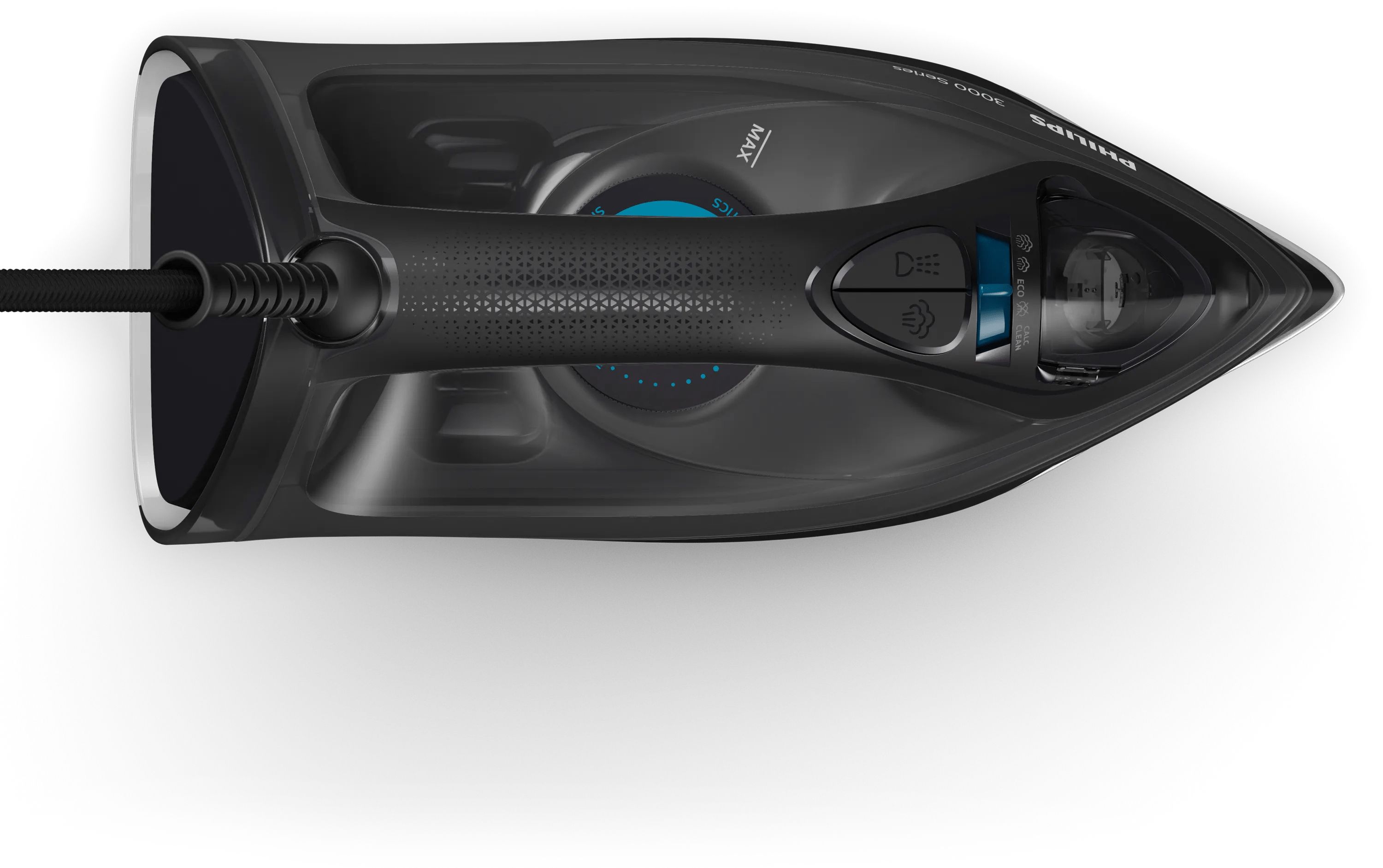 Philips 3000 Series DST3041/80 Steam Iron - Ceramic Soleplate, 2600W, Black