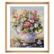 Trimits Bedrukte kruissteekpakketten - Bedrukte borduur- en handwerkpakketten voor volwassenen, beginners en kinderen, kerstcadeaus, wanddecoratie (lijst niet inbegrepen), 11 count Aida, Bloom
