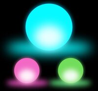 Relaxdays LED Light Ball Set - 3 Pieces - Color Changing