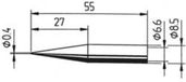 ERSA 842 UD Soldeerpunt Potloodvorm, verlengd Grootte soldeerpunt 0.4 mm Inhoud: 1 stuk(s)