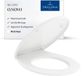 Villeroy & Boch O.novo siège de toilette avec softclose m. décrochage rapide blanc