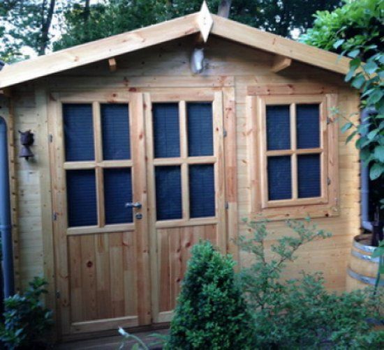 Intergard Houten tuinhuisje blokhut Suffolk 300x200cm Groen