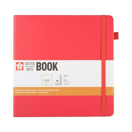 Talens Art Creation Sakura dotted notebook 20 x 20 cm 140g - Pruimbloesem