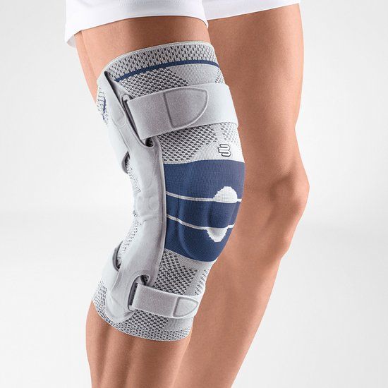 Bauerfeind GenuTrain S Kniebrace - Maat 6 Links - Grijs